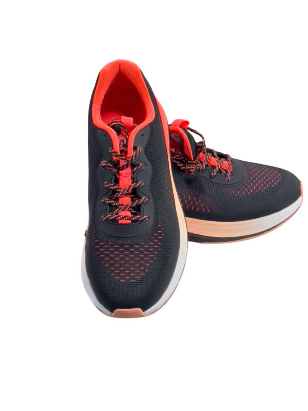 INFINITY Women's Infinite Black/Neon Coral Athletic Lace Up Nursing Shoes Size 8 - Picture 13 of 13
